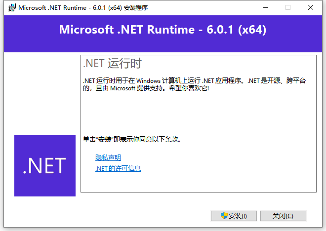 Microsoft .NET Runtime v6.0.9 官方正式版 (图1)